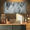 Designart - Raindrops on Grass Black White - Oversized Landscape Canvas Art